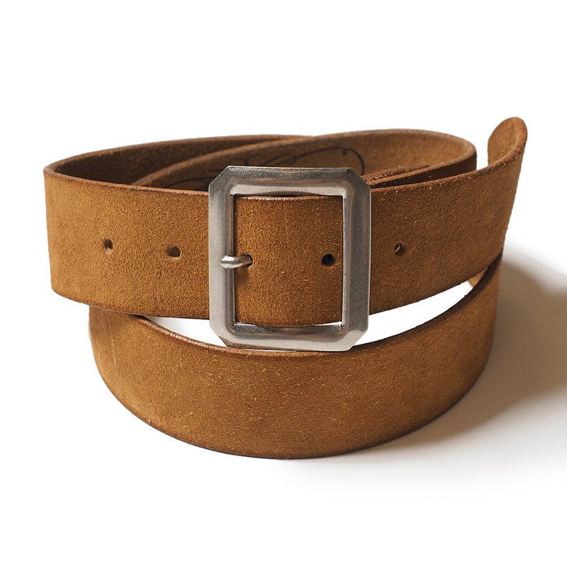 Suede Garrison Belt Mustard