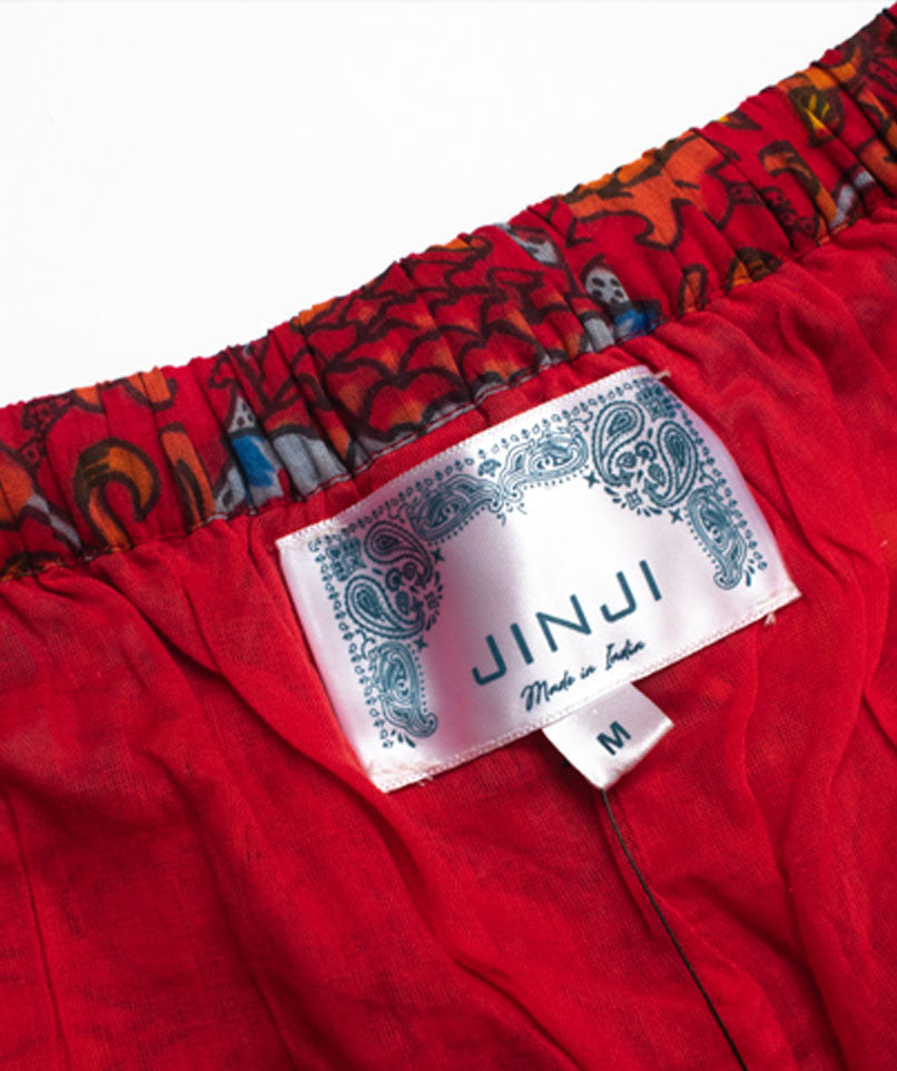 Flower Power Red Pants