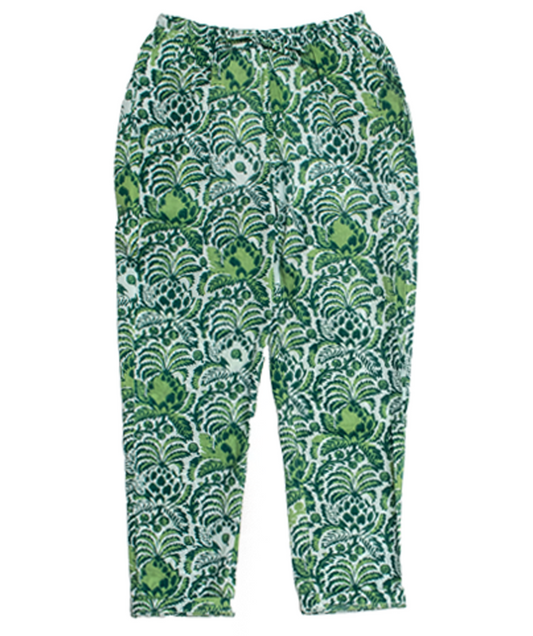 Floral Power White Pants