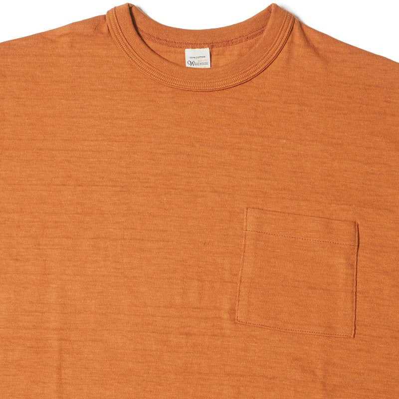 Slub Pocket Tee lot 4601 Dark Orange