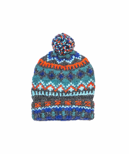 Cap Fair Isle Real Indigo