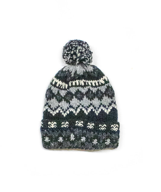 Fair Isle Black Cap