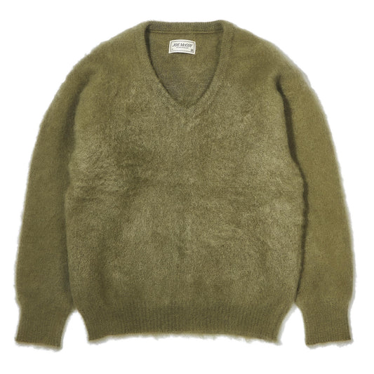 JM Mohair V-Neck Green 