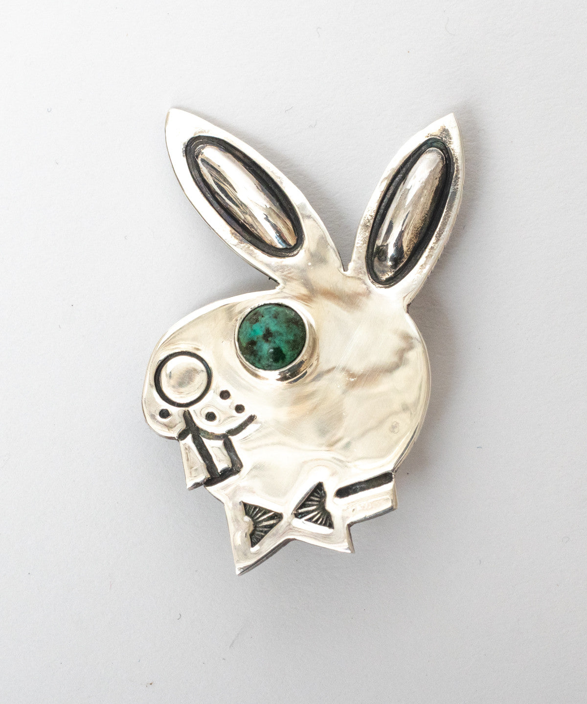 Turquoise Playboy Pin 