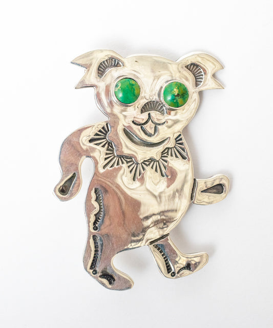 Turquoise Bear Pin 