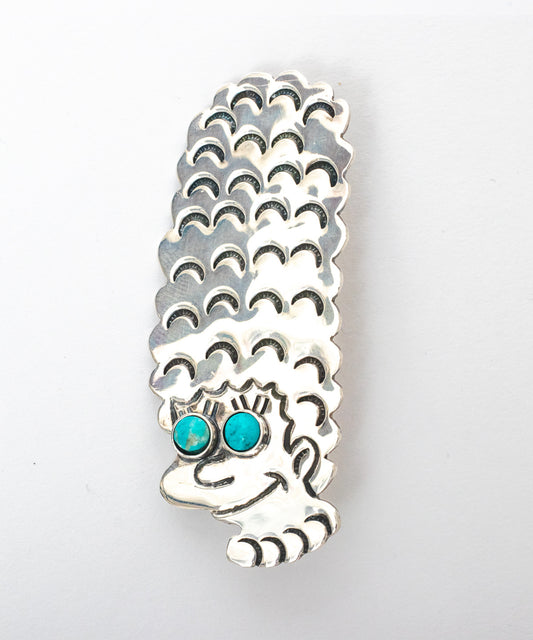 Turquoise Margin Pin 