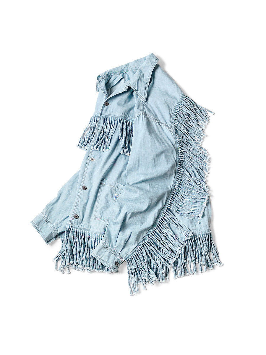 Denim Fringe Shirt