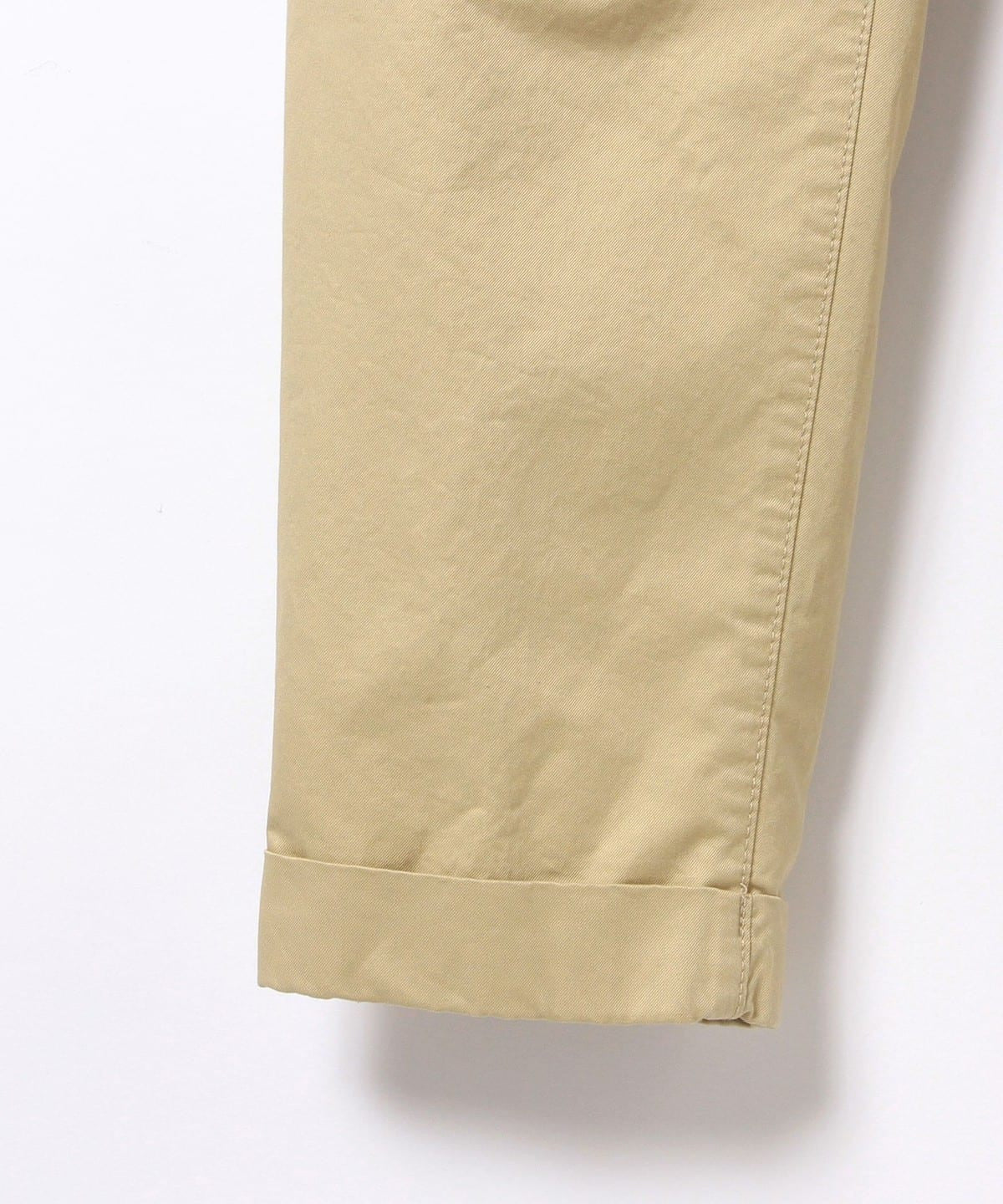 1 Pleat Twill Pants Beige