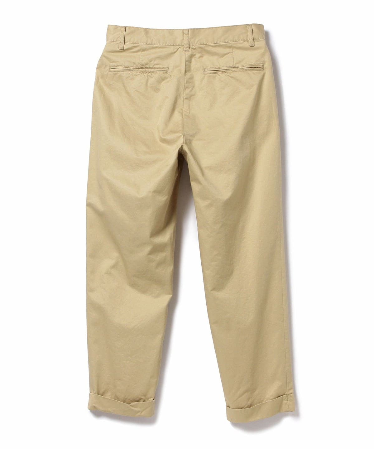 1 Pleat Twill Pants Beige