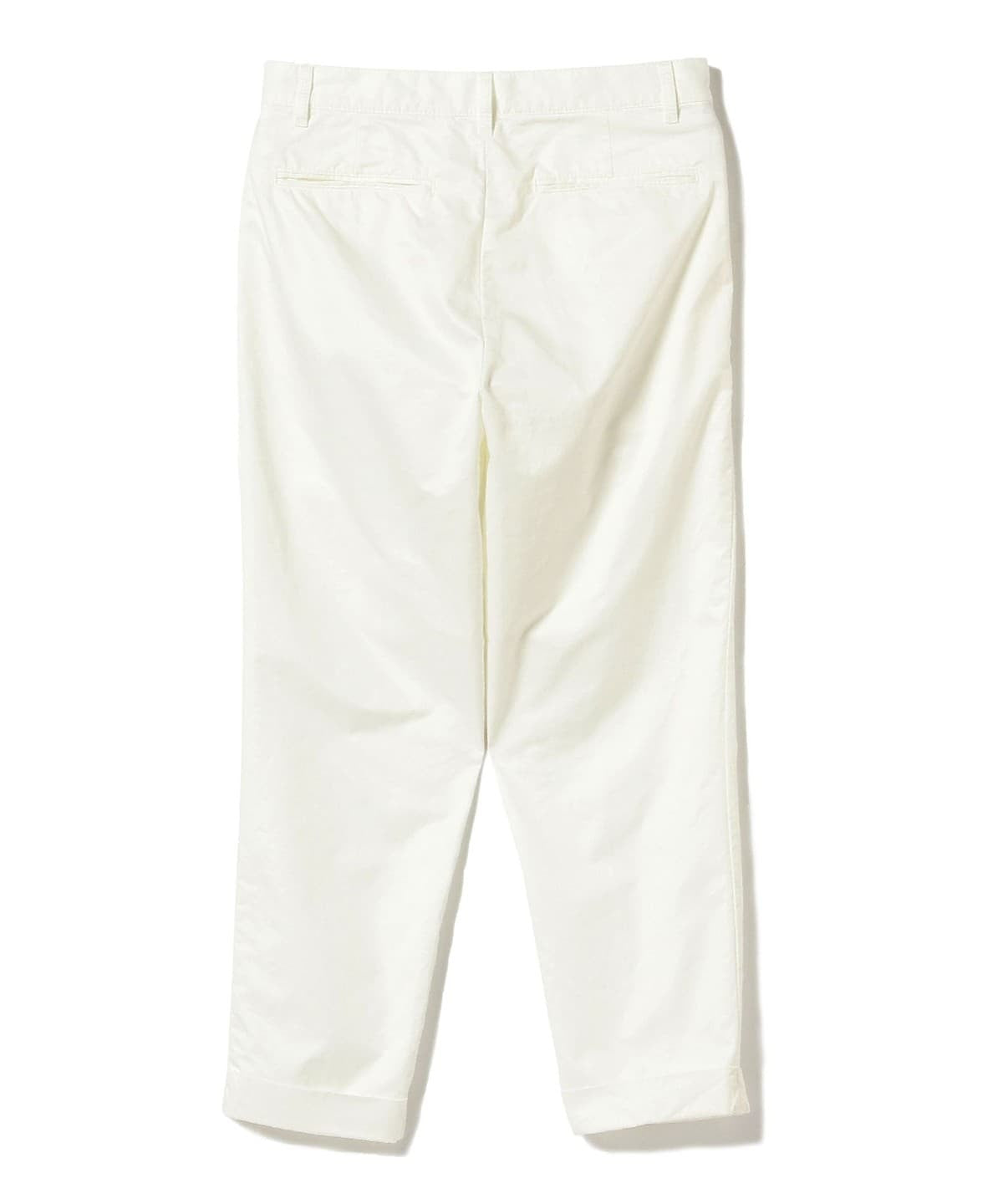 1 Pleat Twill Pants White