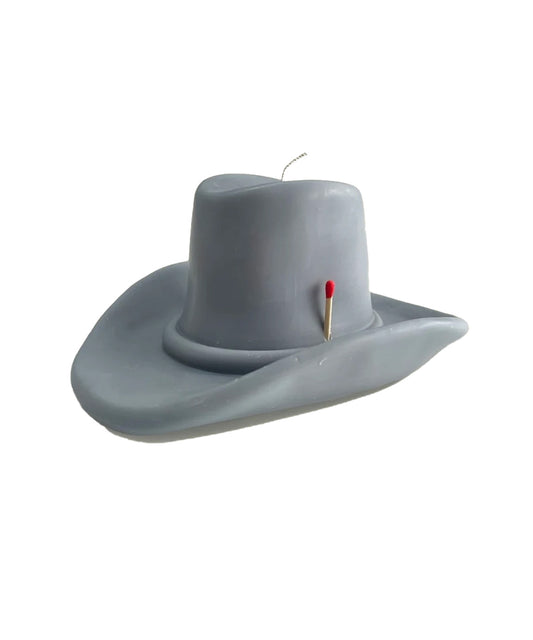 Cowboy hat Candle Denim