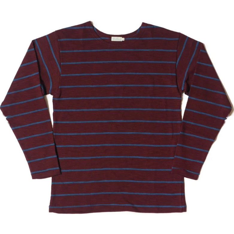 Stripe Tee Bordeaux L/S