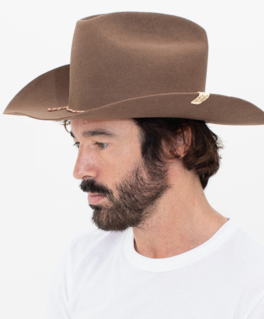 Wine Cowboy Hat Brown