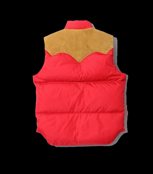 Down Vest Red