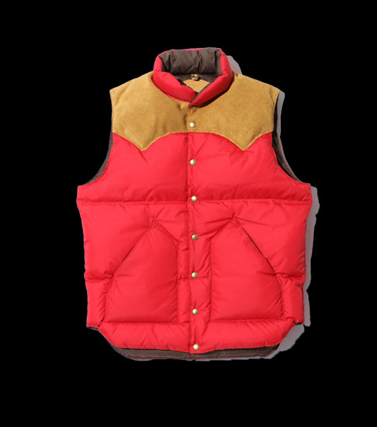 Down Vest Red