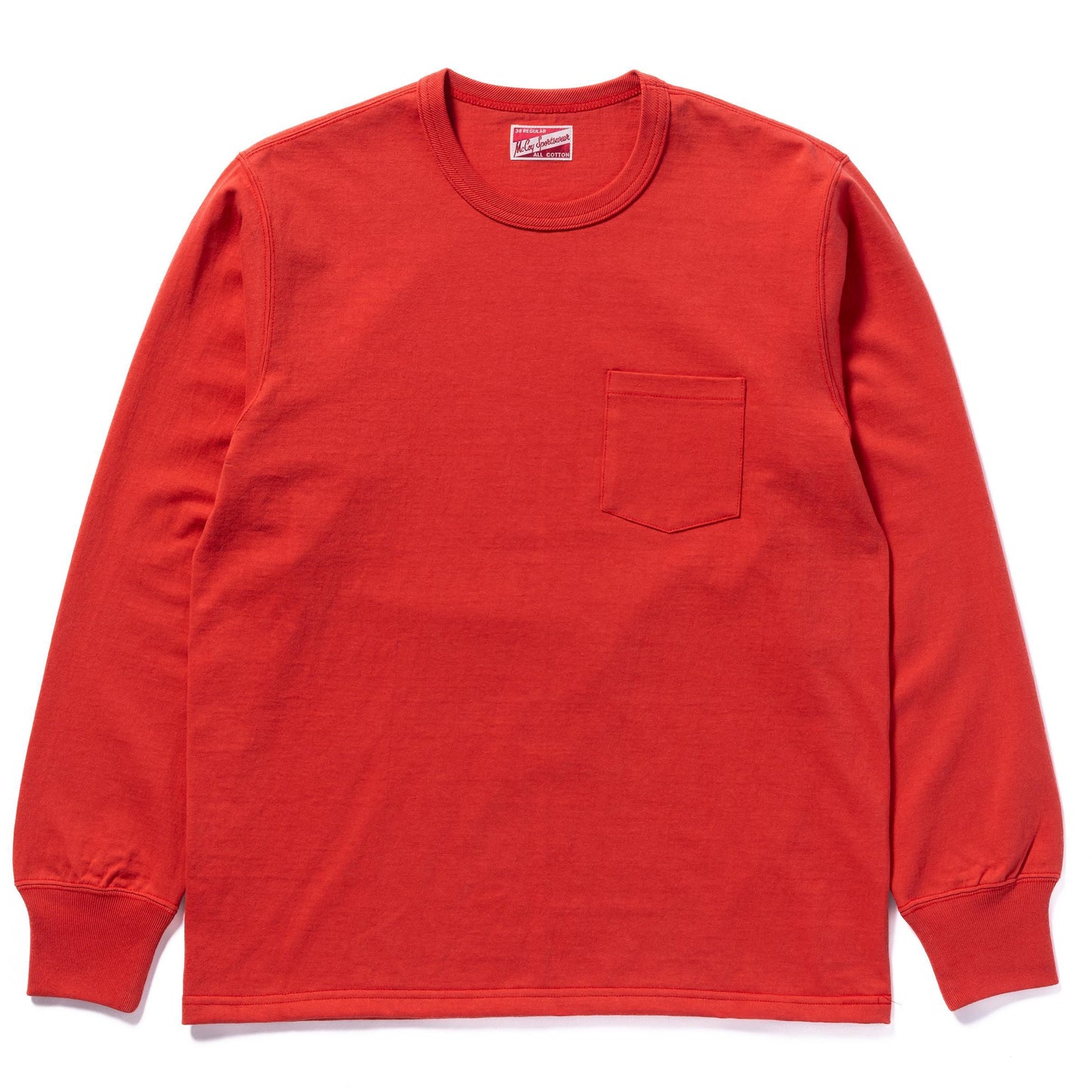 Pocket Tee LS Red