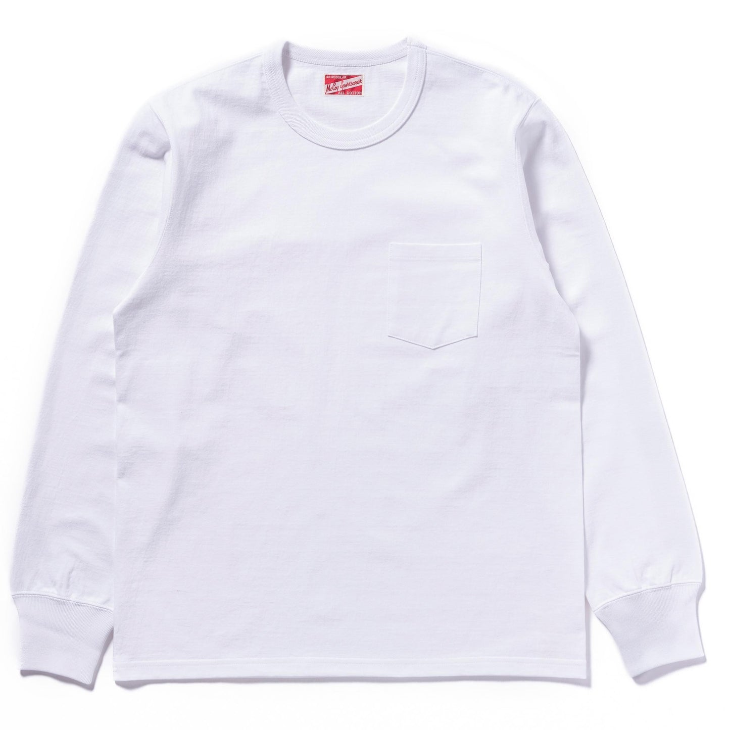 Pocket Tee LS White