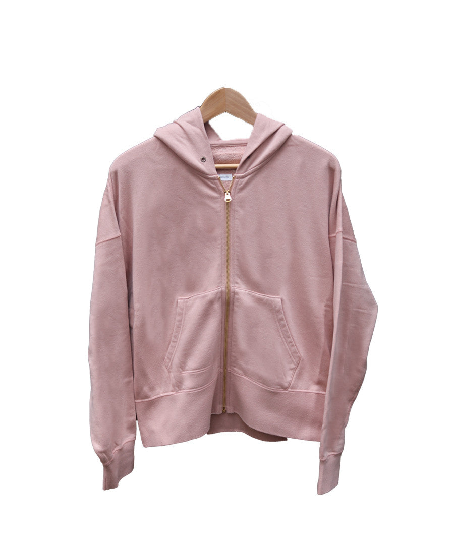 Court hoodie Full Zip Pink