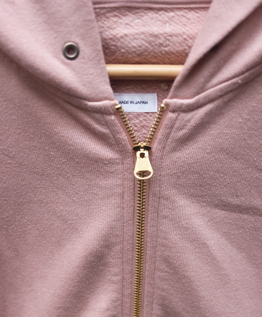 Court hoodie Full Zip Pink