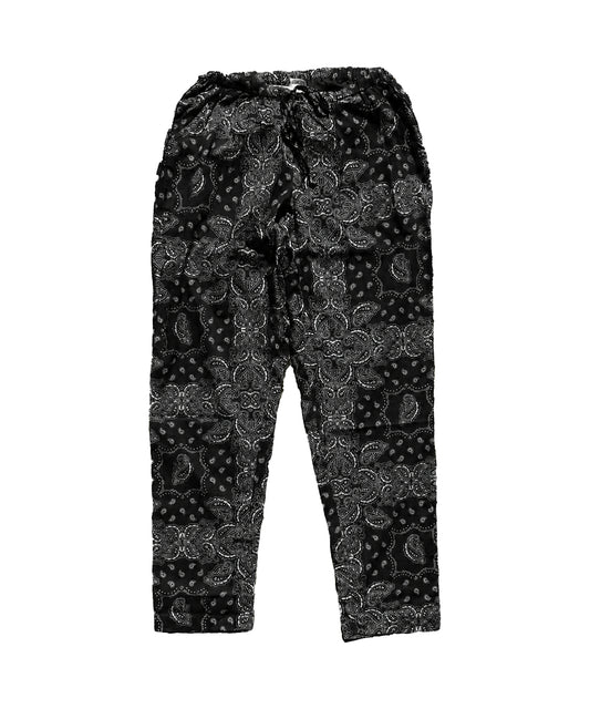 Print Bandana Pants Black