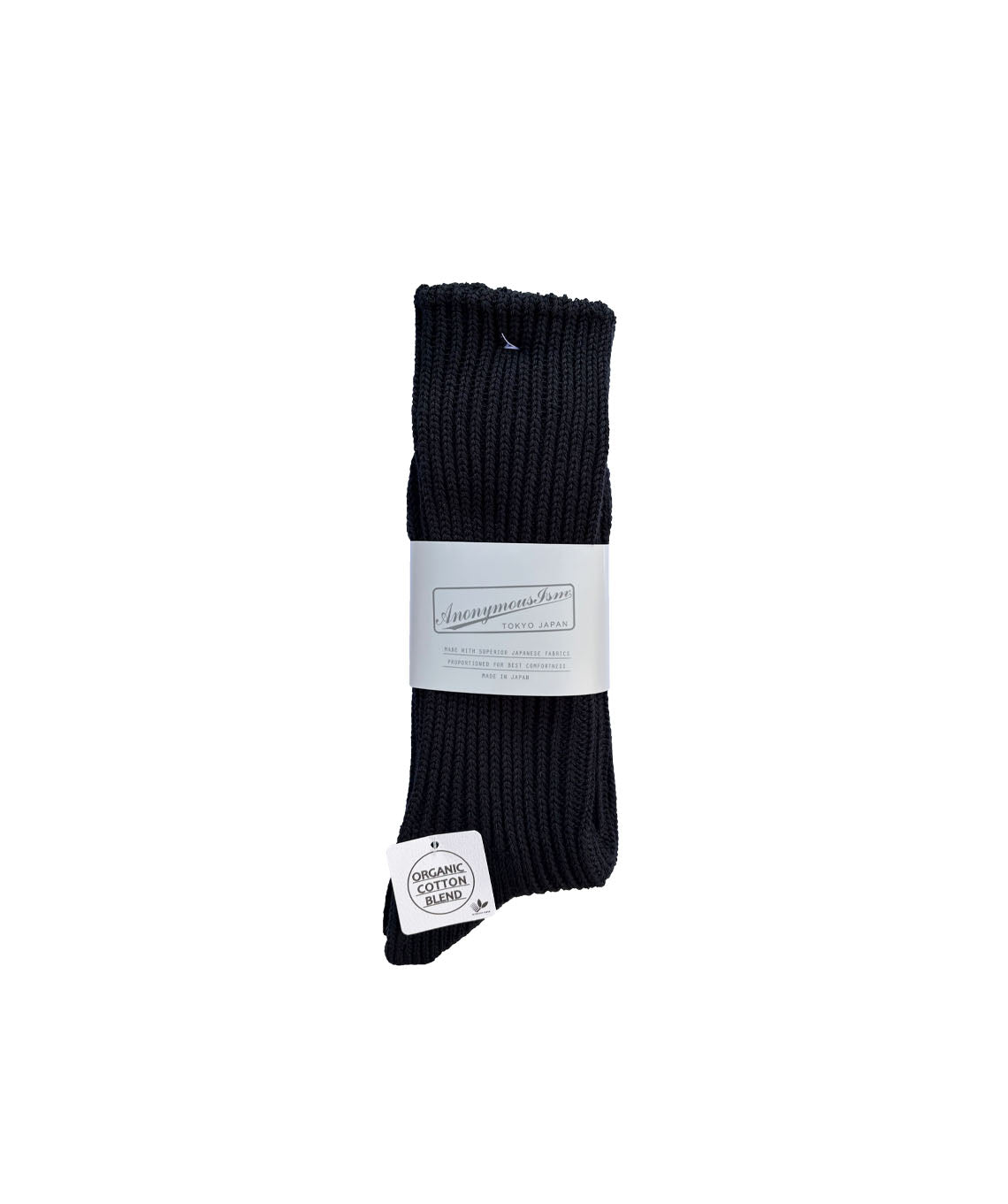 RIB Crew Socks Black