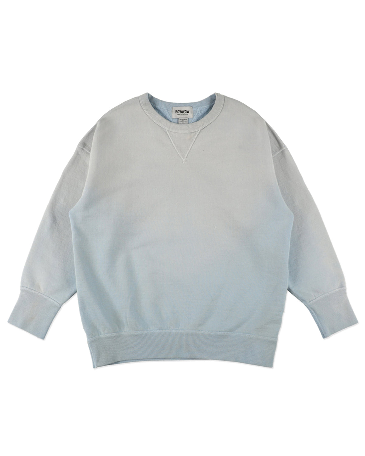 Weathered double V Sweatshirt L.Blue