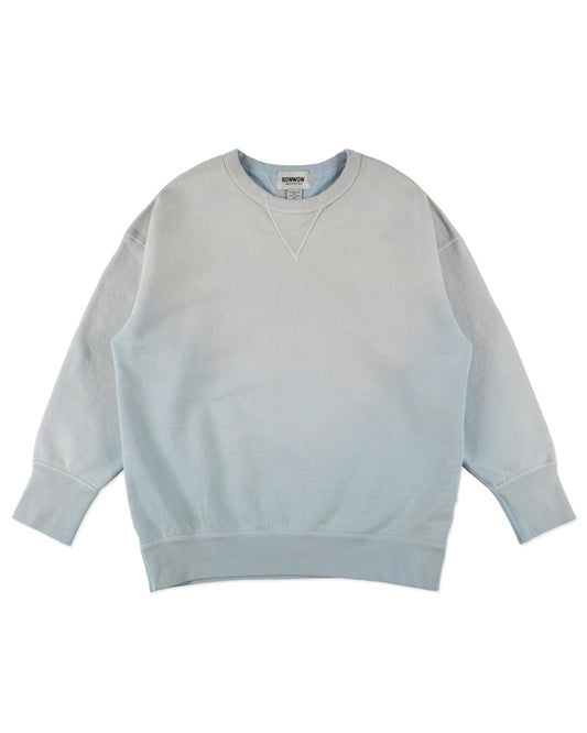 Weathered double V Sweatshirt L.Blue