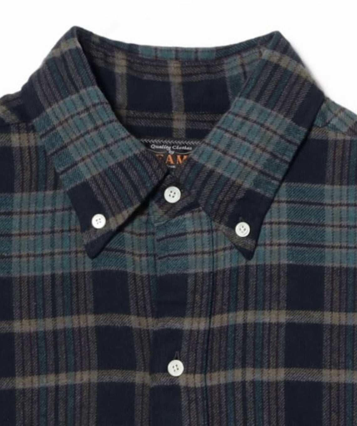 B. D. Shirt Flannel Blue Over Dye