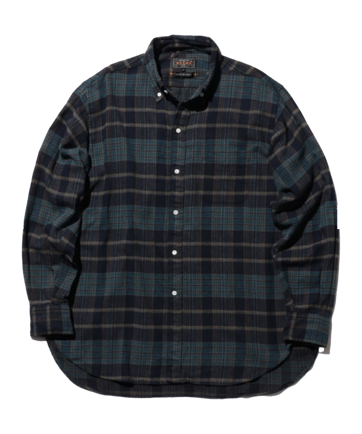 B. D. Shirt Flannel Blue Over Dye