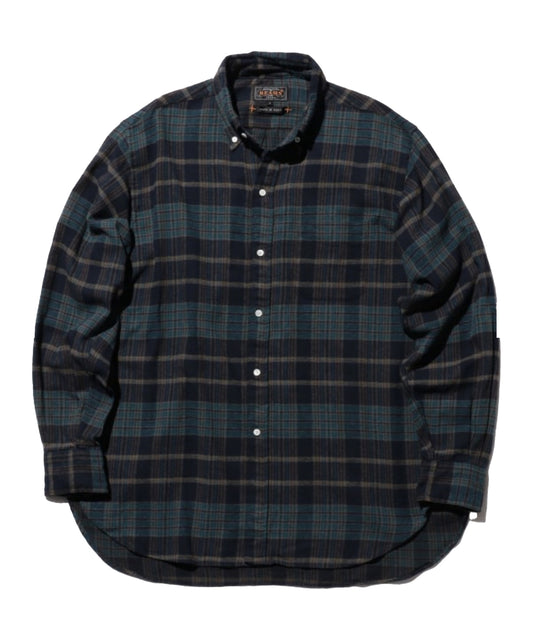 B. D. Shirt Flannel Blue Over Dye