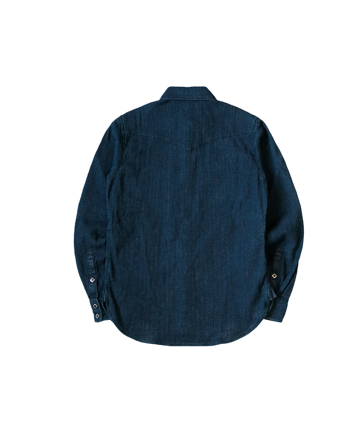 Sashiko Indigo western Shirt