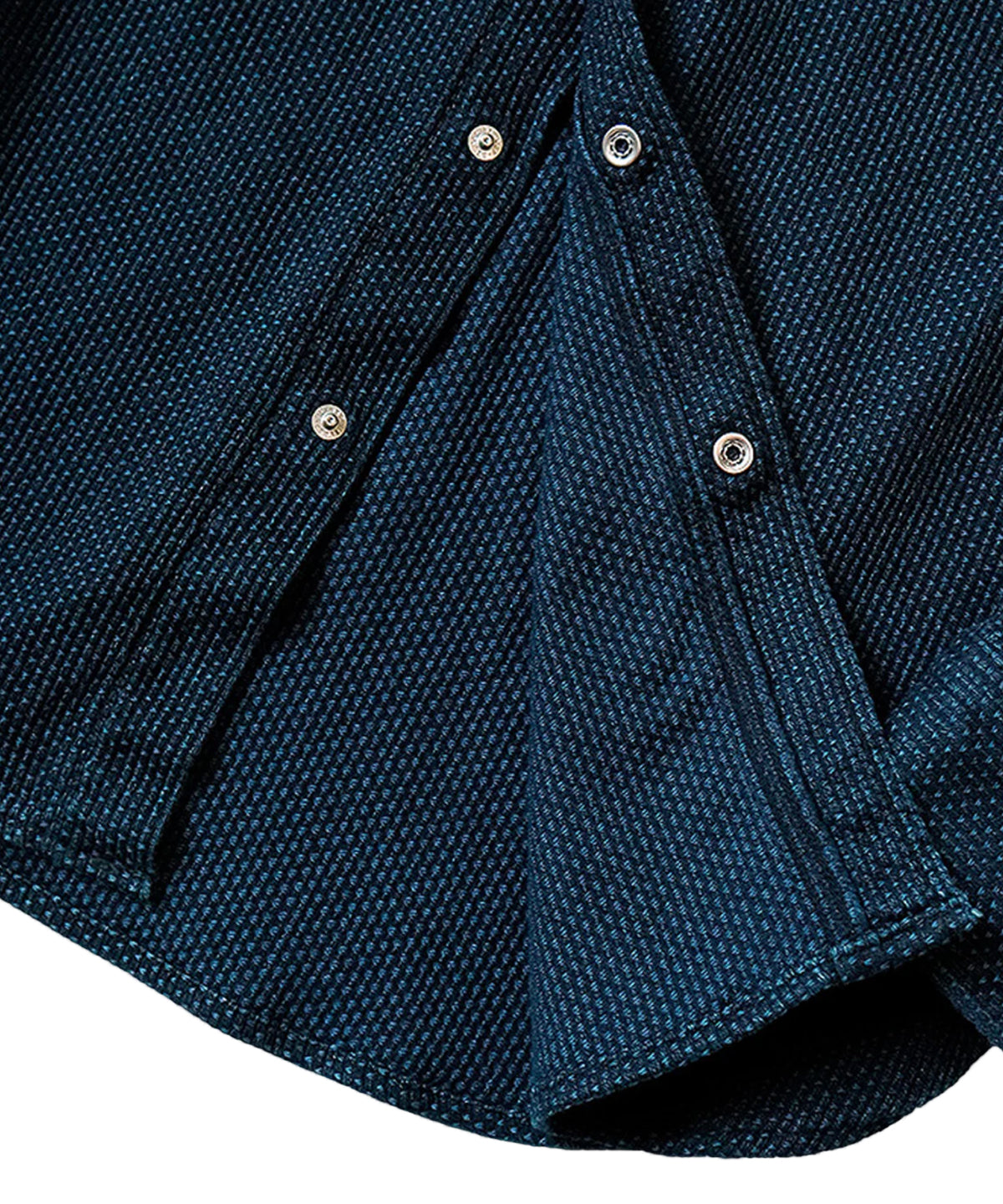 Sashiko Indigo western Shirt