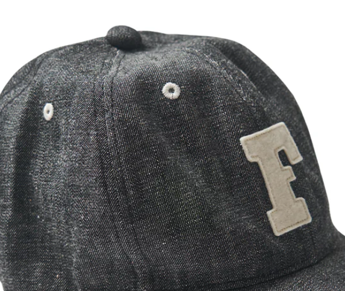 6 Panel Dlack Denim Cap