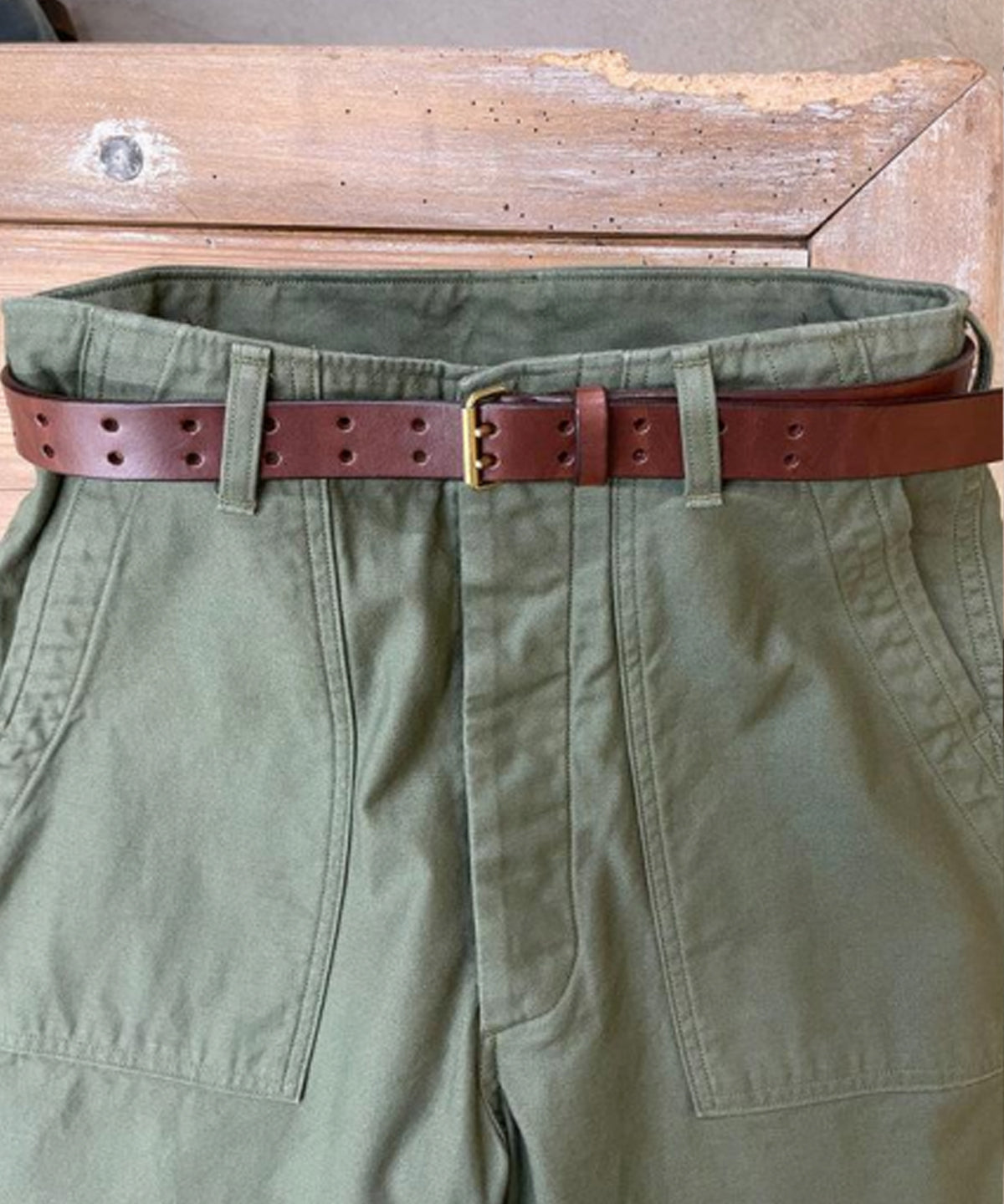 French Army Narrow Belt Brown