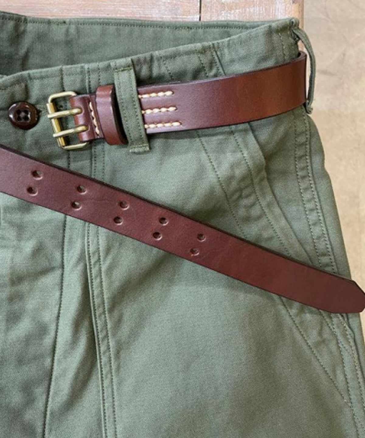 French Army Narrow Belt Brown