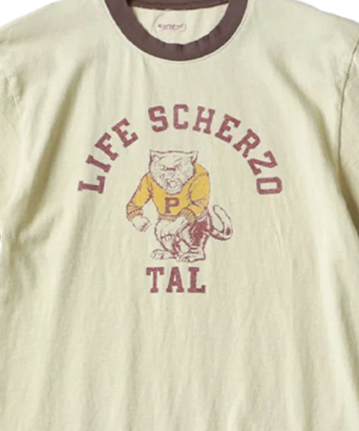 Ringer Tee College Cream