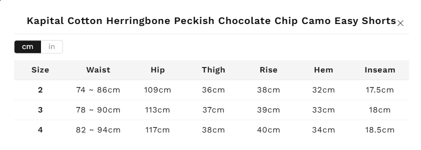 PECKISH Chocolate Chip Camouflage Easy Shorts