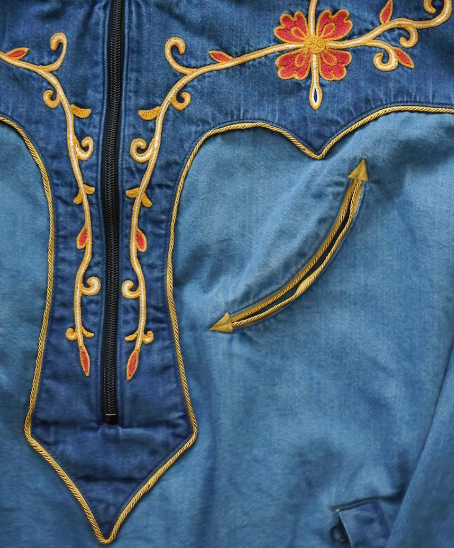 8oz Denim Cactus Flower Parka