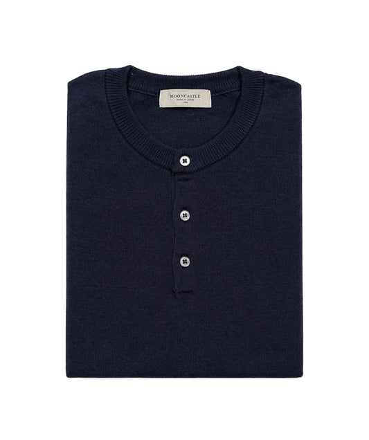 Ice cotton Henryneck Navy