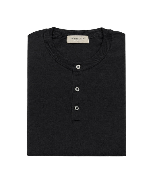 Ice cotton Henryneck Black