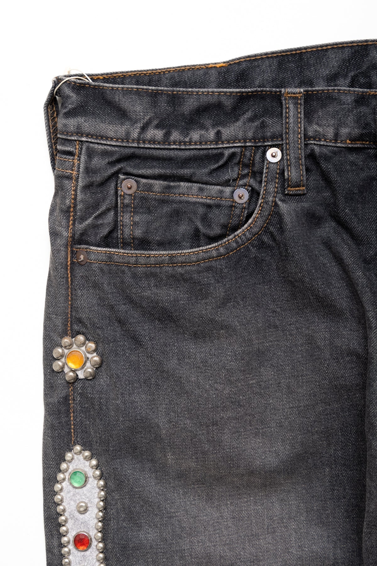 14oz BLK Denim 5P MONKEY CISCO