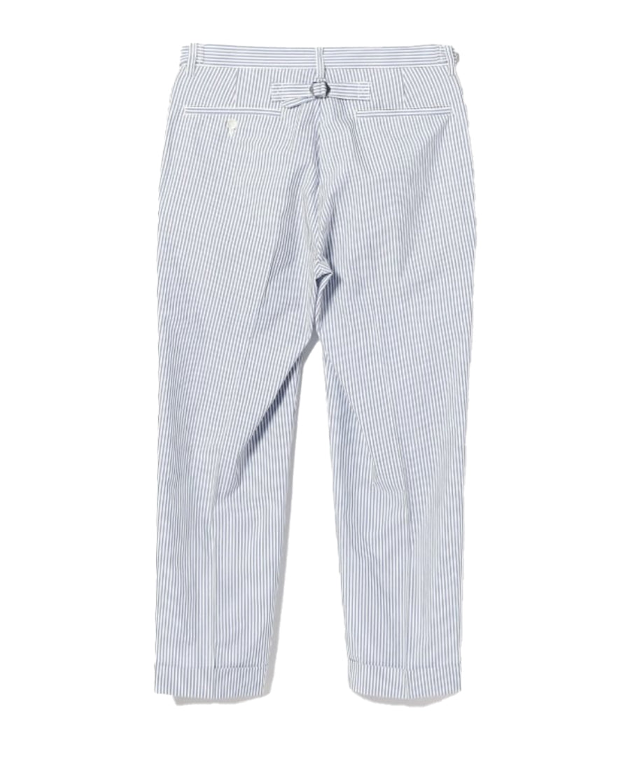 IVY Trousers Ankle-Cut Seersucker blue stripe