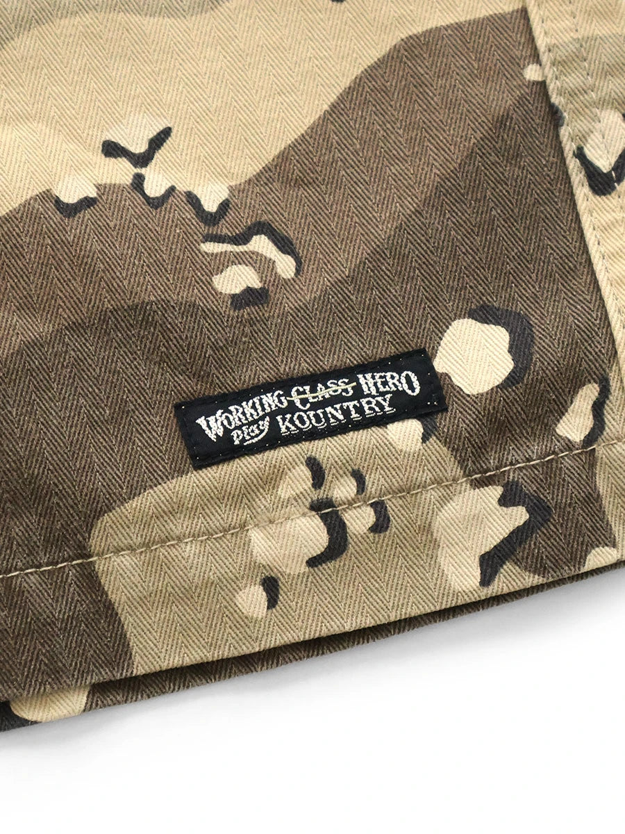 PECKISH Chocolate Chip Camouflage Easy Shorts