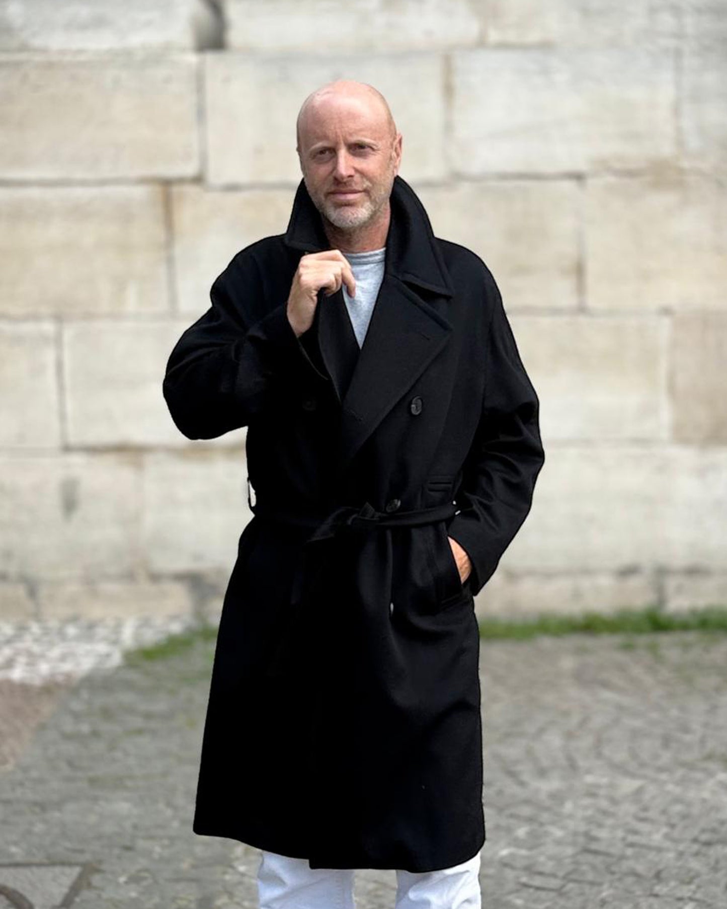 Italian Wool Coat Black