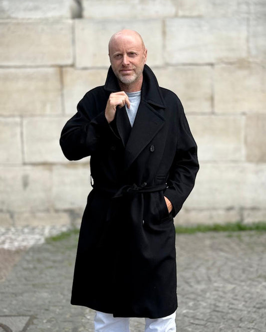 Italian Wool Coat Black