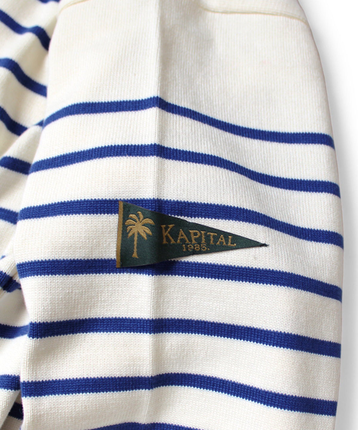 12G Panel Stripe Boat-Neck Sweater