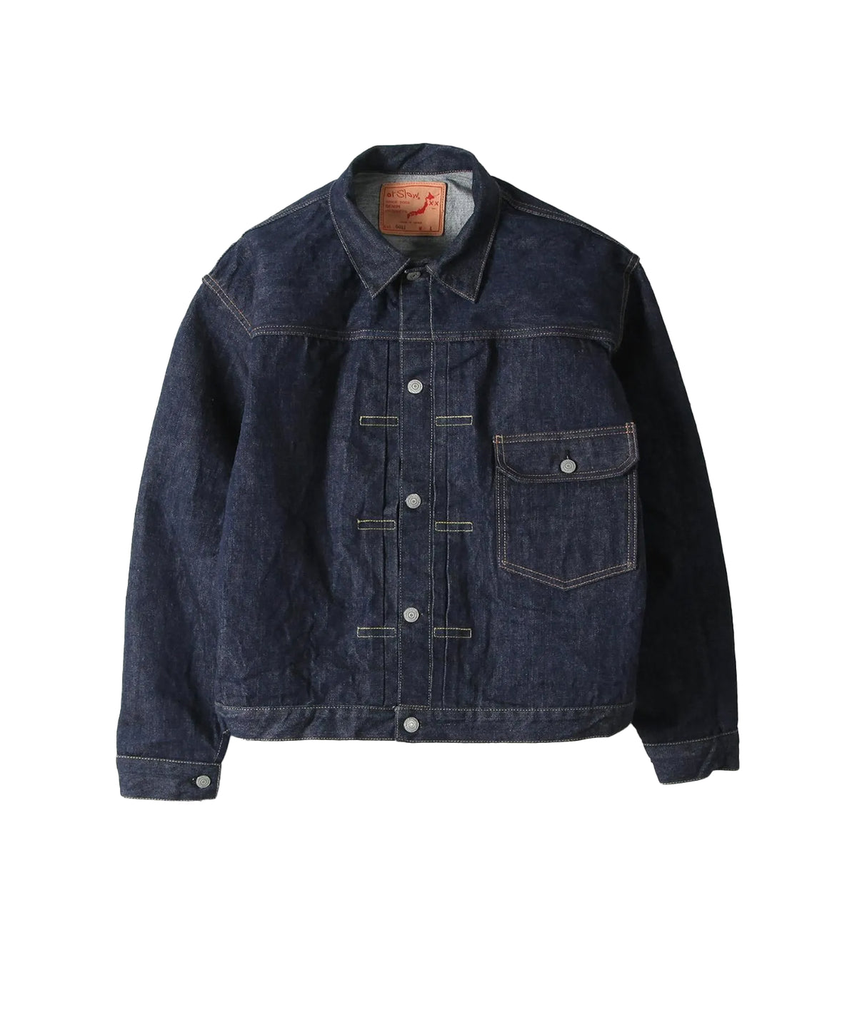 TYPE1 40'S PLEATED FRONT BLOUSE ONE WASH