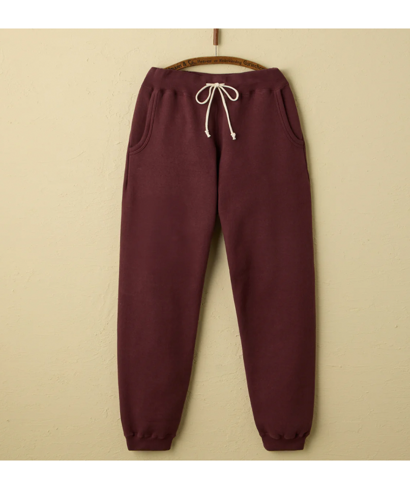 Loop wheel Sweatpants Bordeaux