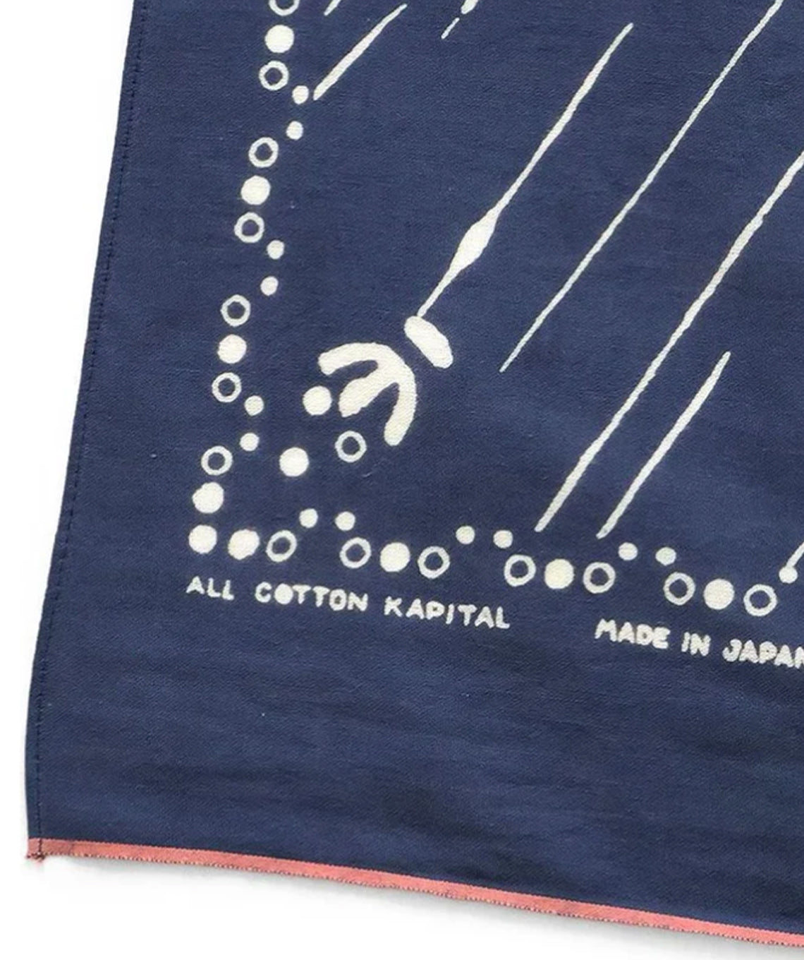 Selvedge Bandana Rainbowy Navy