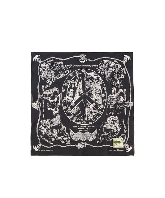 Fastcolor Selvedge Bandana Black